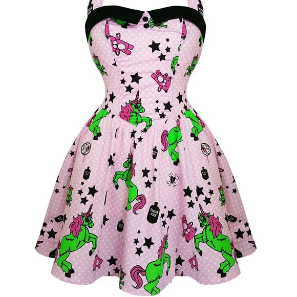 hell bunny zombie unicorn dress
